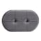 Baxton Studio Simone Mid-Century Grey Velvet Upholstered Wood Ottoman 161-10280 - alternate 5